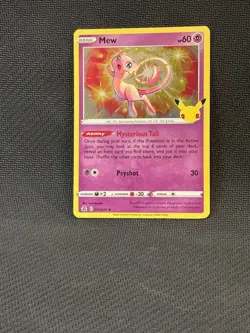 Pokemon Mew Celebrations Holo Rare Card 011/025 2021 TCG - Image 4
