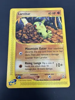 Larvitar 89/147 Aquapolis E-Reader - Vintage WOTC Pokemon Card Vtg MP Nintendo - Image 1