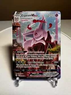 Pokemon TCG Fusion Strike Espeon VMAX Alt Art Secret Rare Holo Card 270/264 Rare - Image 1