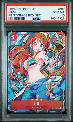 PSA 10 Nami ST01-007 C Storage Box Set Promo Japanese ONE PIECE Card Game - Image 1