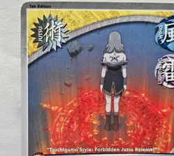 Tsuchigumo Style: Forbidden Jutsu #818 1st Edition Naruto TCG CCG Card - Image 2