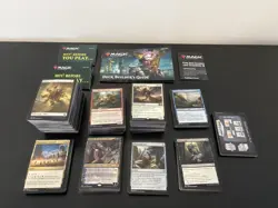 500+ Magic The Gathering Card Lot- Combined Deck Builder Starter Sets - Image 1