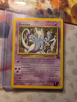 Pokemon Card - Mewtwo Black Star Promo # 12 WOTC Non Holo Vintage - LP WOW - Image 1