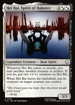 1x Hei Bai, Spirit of Balance NM Eng MTG - Avatar The Last Airbender - Image 1