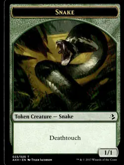 2017 Amonkhet Tokens Snake Token/Common #23 - Image 1