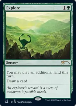 1x Explore (114) - Foil Light Play, English Secret Lair MTG Magic - Image 1