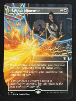 1x MTG Flawless Maneuver (Borderless) - Commander Masters (CMM) #692 - Magic - Image 1