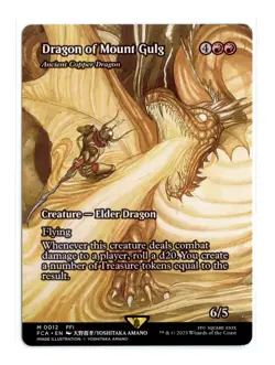 Dragon of Mount Gulg - Ancient Copper Dragon (Showcase) M 12 Regular FF MTG - Image 1