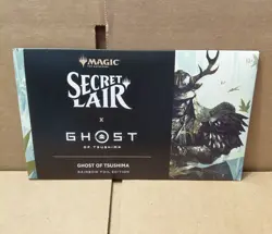 Magic the Gathering Secret Lair x Playstation Ghost of Tsushima RAINBOW FOIL - Image 1