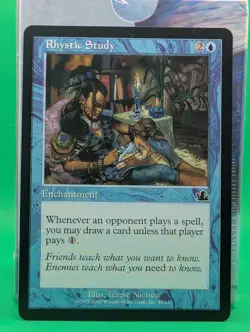 Rhystic Study Prophecy Regular Common MTG Magic The Gathering - Image 2