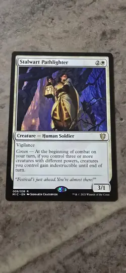 Stalwart Pathlighter Commander: Innistrad: Midnight Hunt Regular Rare MTG - Image 1