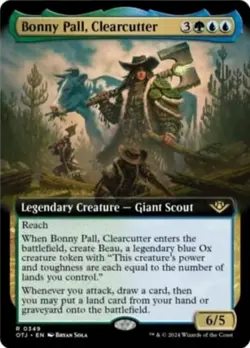 1x Bonny Pall, Clearcutter ~ Extended Art - Foil Light Play, English Outlaws of - Image 1