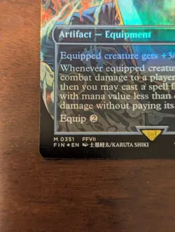 Buster Sword (Borderless Foil) Final Fantasy | #0351 FIN (DETAILS IN DESC) - Image 2