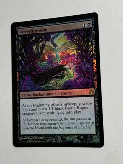 FOIL Bitterblossom Morningtide MTG English See Pics! - Image 4