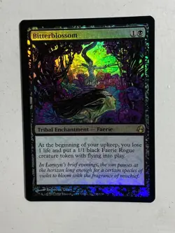 FOIL Bitterblossom Morningtide MTG English See Pics! - Image 5