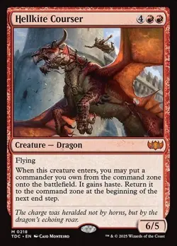 MTG ~ Hellkite Courser ~ Tarkir: Dragonstorm Commander ~ Near Mint - Image 1