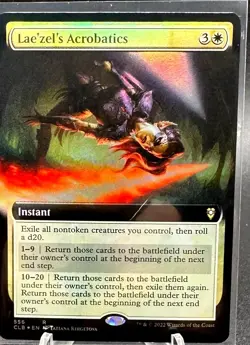 Lae'zel's Acrobatics [Extended Art Foil] #556 Magic Commander Legends: - Image 1