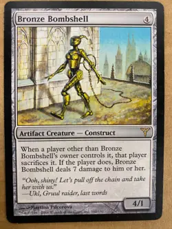 MTG 1x Bronze Bombshell # 160 Ravnica City of Guilds Magic the Gathering x1 LP - Image 1
