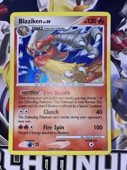 Blaziken 3/127 Holo Rare Platinum Pokemon TCG LP - Image 3