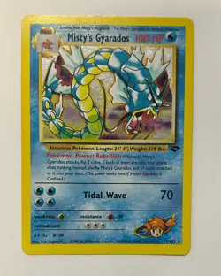 Pokemon TCG Misty's Gyarados Holo Rare Gym Challenge 13/132 LP - Image 1