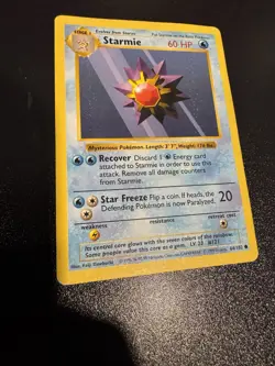 STARMIE 64/102 - Pokemon TCG 1999 Shadowless Base Set - Vintage WOTC - LP - Image 2