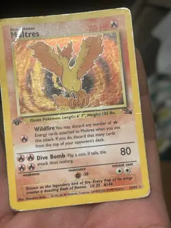 Moltres 12/62 Holo - Fossil 1st Edition - Pokemon TCG - Image 5