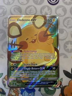 Pokemon Dedenne GX 195a/214 Alternate Art Promo Holo Near Mint NM - Image 1
