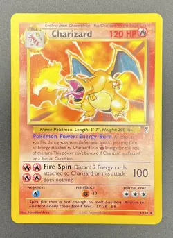 Charizard 3/110 - Rare / Regular Non Holo Legendary Collection - Pokemon TCG LP - Image 2