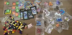 Pokemon Lot Bundle Coin Dividers Sleeve Dice Markers Pins - Image 1