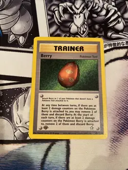 Pokemon TCG Berry Neo Genesis 99/111 Regular 1st Edition Common LP - Image 1