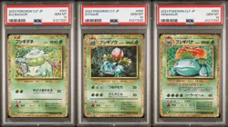 PSA10 2023 Pokemon Japanese Classic CLF Bulbasaur/Ivysaur/Venusaur Seq Set - Image 1