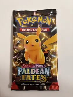 22.3g! HEAVY Paldean Fates Booster Pack Pokemon TCG - Mint - Pikachu Art - Image 2