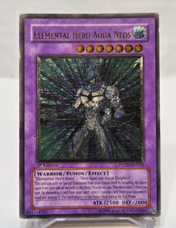 ULTIMATE Rare Elemental Hero Aqua Neos POTD-EN031 1st Edition Yugioh 110 - Image 1