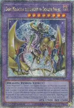 Lightly Played Dark Magician the Knight of Dragon Magic - BLMR-EN001 - Quarter C - Image 1