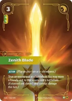 Riftbound Origins OGN 262/298 Zenith Blade Epic Card - English - Image 1