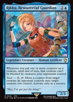 Rikku, Resourceful Guardian Commander: FINAL FANTASY NM MTG Non-Foil - Image 1