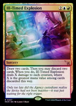 Ill-Timed Explosion Murders at Karlov Manor NM MTG Foil - Image 1