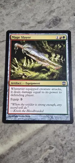 Mage Slayer Alara Reborn Regular Artifact Equipment Uncommon MTG LP - Image 1