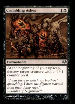 MTG Crumbling Ashes LP Light Play Eventide [5204] - Image 1