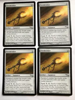 Fireshrieker X4 Mirrodin Ex+/NM Condition See Pics Front/Back - Image 1