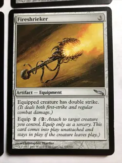 Fireshrieker X4 Mirrodin Ex+/NM Condition See Pics Front/Back - Image 4