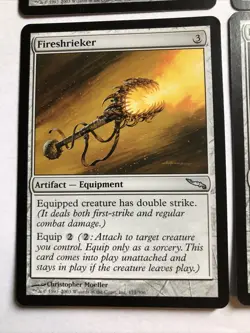 Fireshrieker X4 Mirrodin Ex+/NM Condition See Pics Front/Back - Image 5