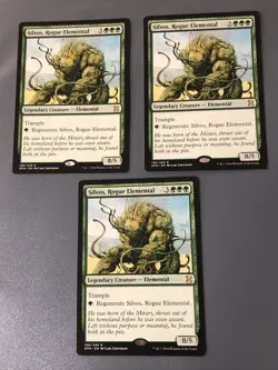 Silvos Rogue Elemental X3 Eternal Masters NM Condition See Pics Front Back - Image 1