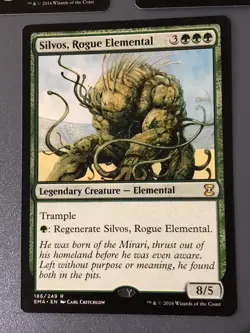 Silvos Rogue Elemental X3 Eternal Masters NM Condition See Pics Front Back - Image 2