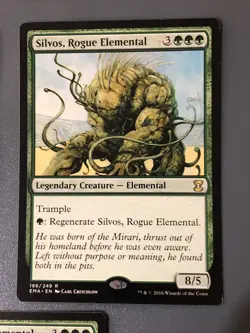 Silvos Rogue Elemental X3 Eternal Masters NM Condition See Pics Front Back - Image 3