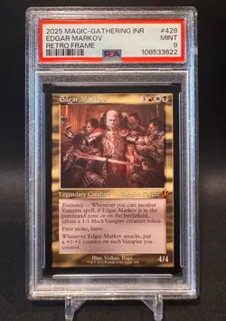 Edgar Markov - Retro Frame - MTG Innistrad Remastered INR #428 - PSA 9 MINT - Image 1