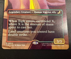 MTG Toph Greatest Earthbender Borderless R 0070 Avatar The Last Airbender TLE NM - Image 2