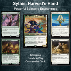 Sythis Harvest's Hand Magic Custom Commander Selesnya Enchantress MTG Deck EDH - Image 1