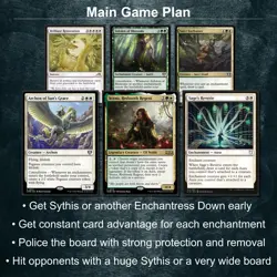 Sythis Harvest's Hand Magic Custom Commander Selesnya Enchantress MTG Deck EDH - Image 2