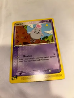 Spoink 73/97 Reverse Holo Common EX Dragon Pokemon Card - Image 2